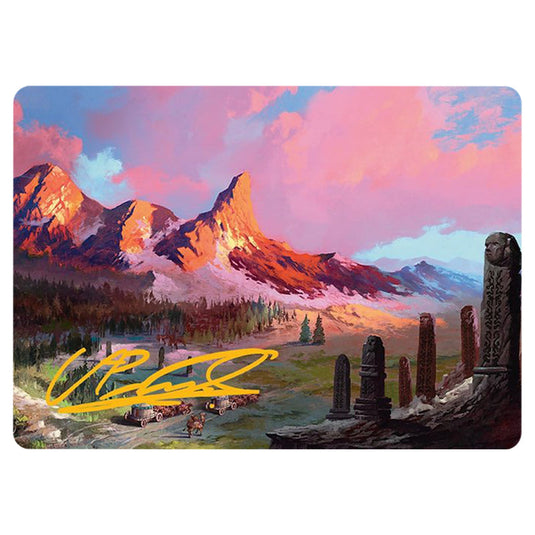 Rugged Highlands 0029 card from the Magic The Gathering set Tarkir: Dragonstorm Art Series
