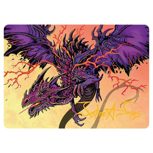 Stormshriek Feral 0035 card from the Magic The Gathering set Tarkir: Dragonstorm Art Series