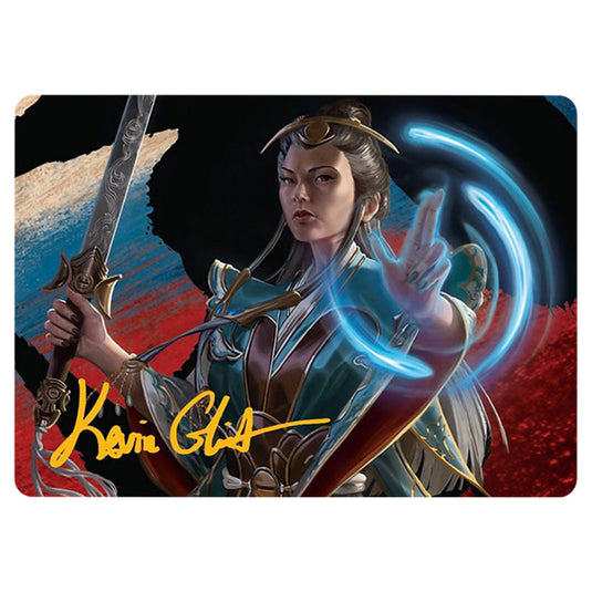 Narset, Jeskai Waymaster 0044 card from the Magic The Gathering set Tarkir: Dragonstorm Art Series