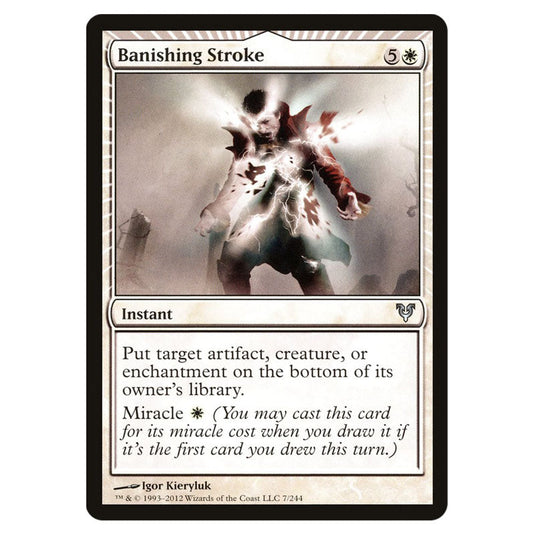Banishing Stroke 0007 card from the Magic The Gathering set Avacyn Restored