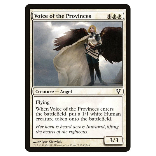 Voice of the Provinces 0040 card from the Magic The Gathering set Avacyn Restored