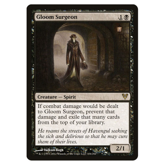 Gloom Surgeon 0104 card from the Magic The Gathering set Avacyn Restored
