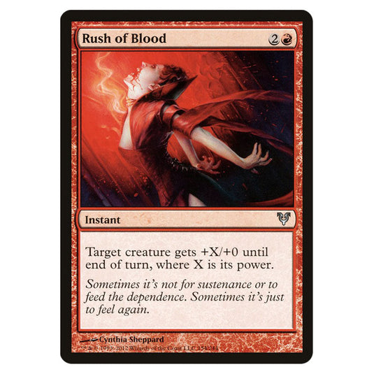 Rush of Blood 0154 card from the Magic The Gathering set Avacyn Restored