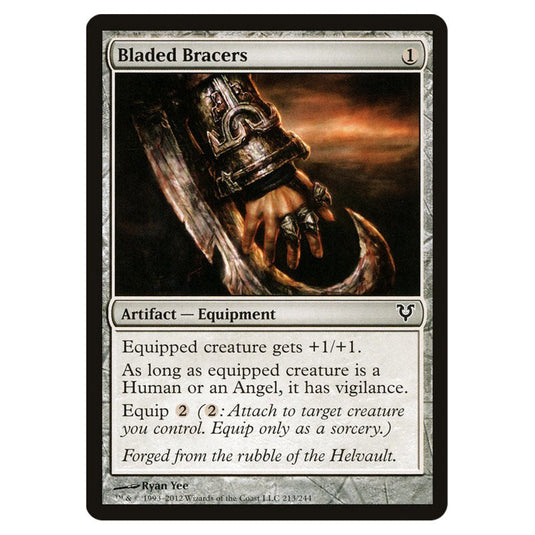 Bladed Bracers 0213 card from the Magic The Gathering set Avacyn Restored
