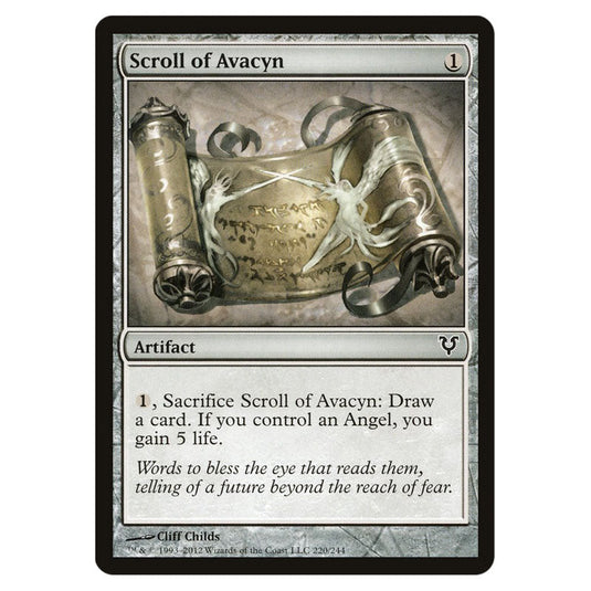 Scroll of Avacyn 0220 card from the Magic The Gathering set Avacyn Restored