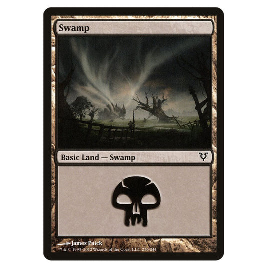 Swamp 0236 card from the Magic The Gathering set Avacyn Restored