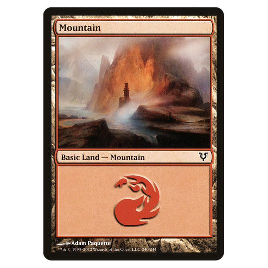 Mountain 0240 card from the Magic The Gathering set Avacyn Restored