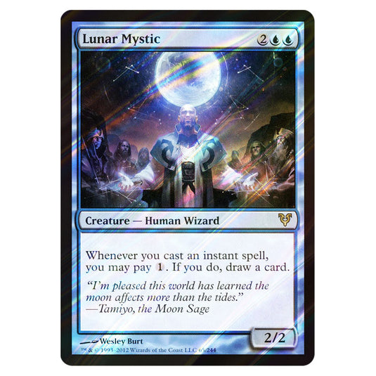 Lunar Mystic 0065 card from the Magic The Gathering set Avacyn Restored