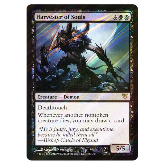 Harvester of Souls 0107 card from the Magic The Gathering set Avacyn Restored