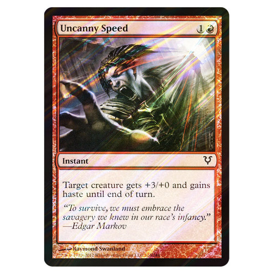 Uncanny Speed 0163 card from the Magic The Gathering set Avacyn Restored