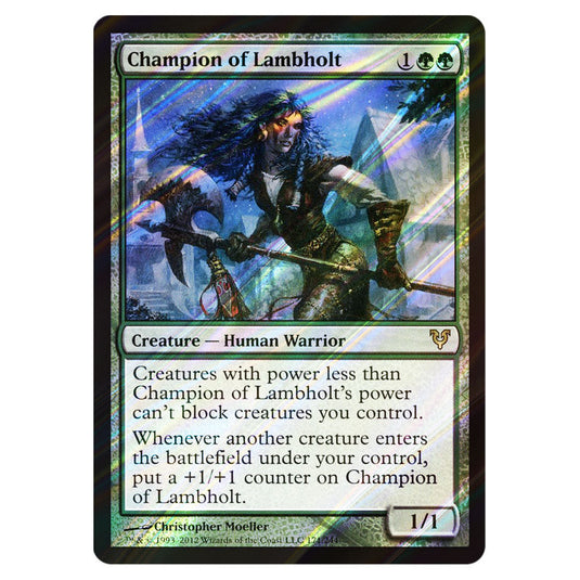 Champion of Lambholt 0171 card from the Magic The Gathering set Avacyn Restored