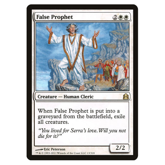 False Prophet 13 card from the Magic The Gathering set Commander 2011