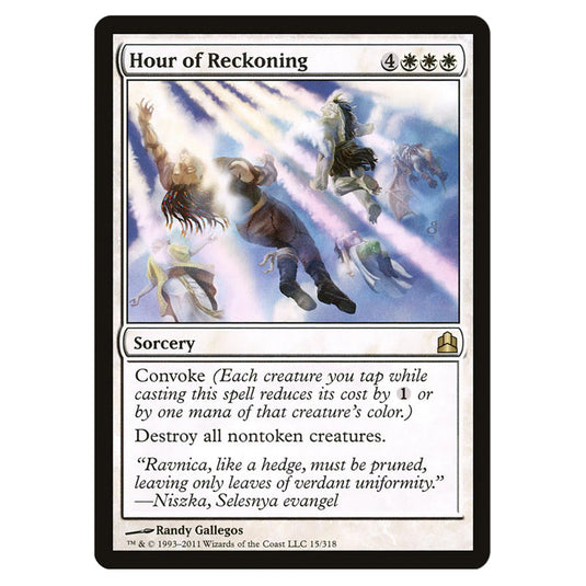 Hour of Reckoning 15 card from the Magic The Gathering set Commander 2011