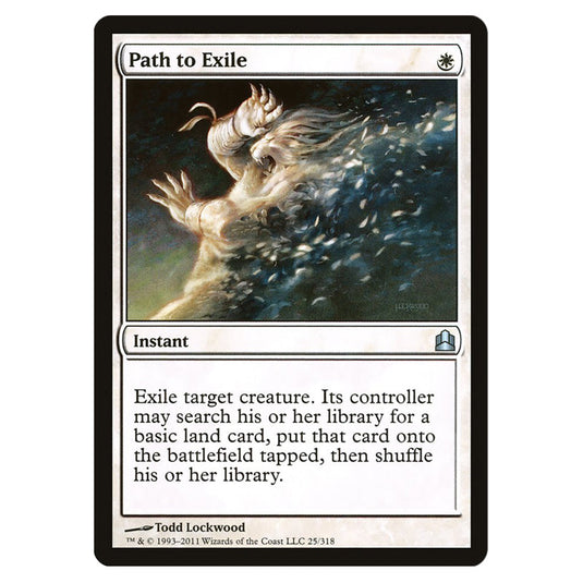 Path to Exile 25 card from the Magic The Gathering set Commander 2011
