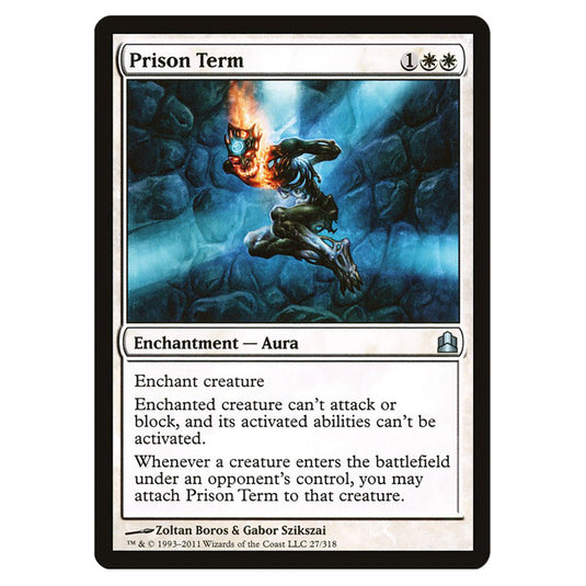 Prison Term 27 card from the Magic The Gathering set Commander 2011