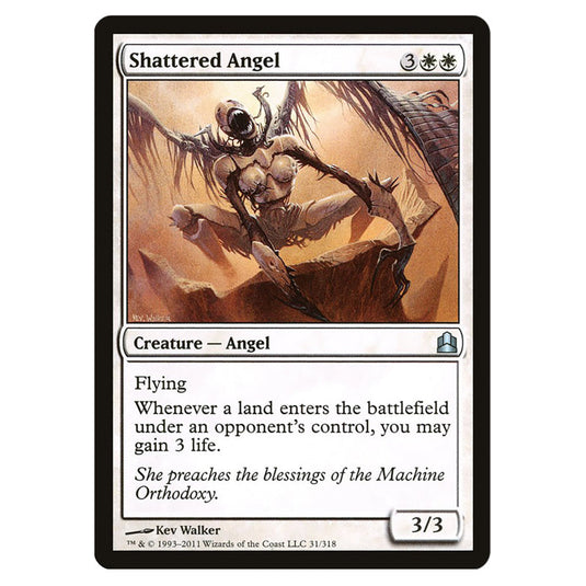 Shattered Angel 31 card from the Magic The Gathering set Commander 2011