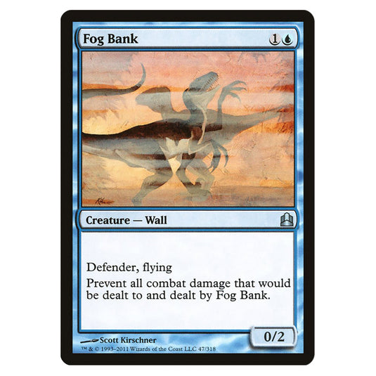 Fog Bank 47 card from the Magic The Gathering set Commander 2011