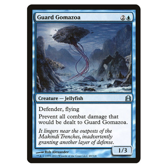 Guard Gomazoa 49 card from the Magic The Gathering set Commander 2011