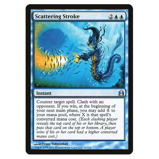 Scattering Stroke 60 card from the Magic The Gathering set Commander 2011