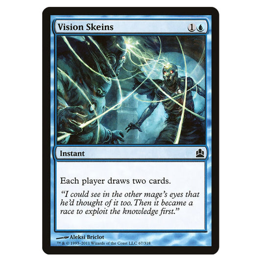 Vision Skeins 67 card from the Magic The Gathering set Commander 2011