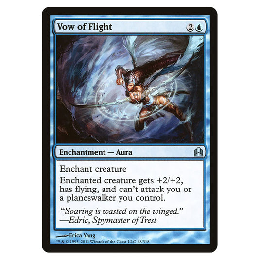 Vow of Flight 68 card from the Magic The Gathering set Commander 2011
