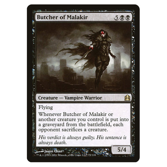 Butcher of Malakir 75 card from the Magic The Gathering set Commander 2011