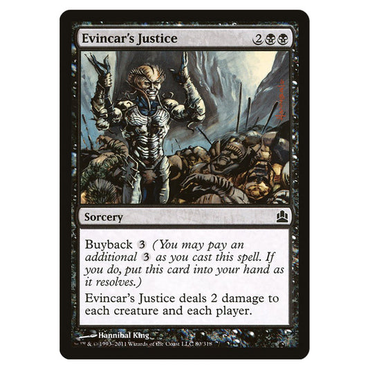 Evincar's Justice 80 card from the Magic The Gathering set Commander 2011
