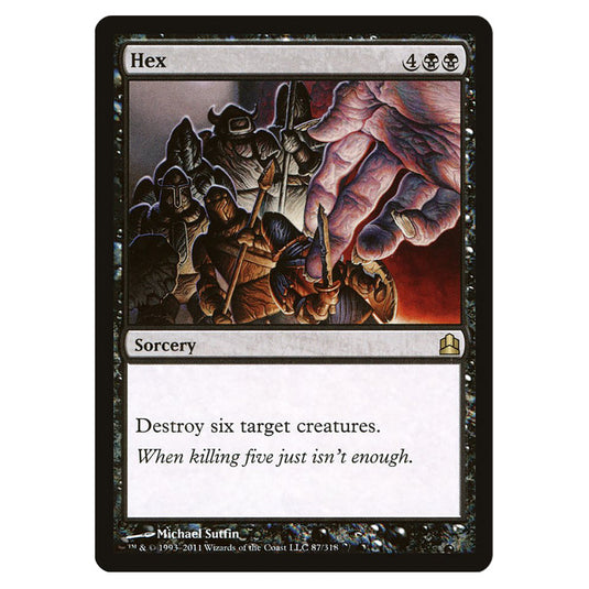 Hex 87 card from the Magic The Gathering set Commander 2011