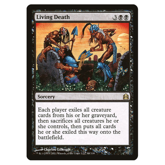 Living Death 88 card from the Magic The Gathering set Commander 2011