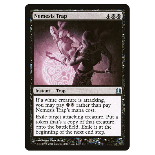 Nemesis Trap 91 card from the Magic The Gathering set Commander 2011