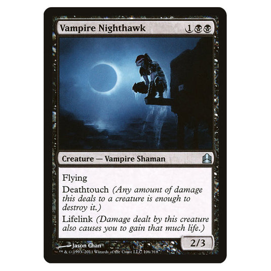 Vampire Nighthawk 106 card from the Magic The Gathering set Commander 2011