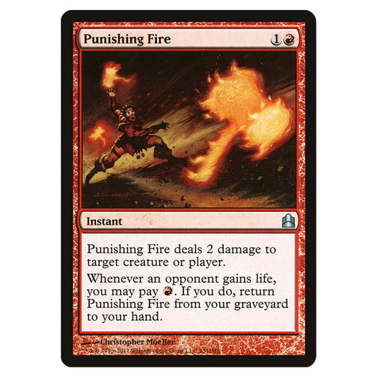 Punishing Fire 131 card from the Magic The Gathering set Commander 2011