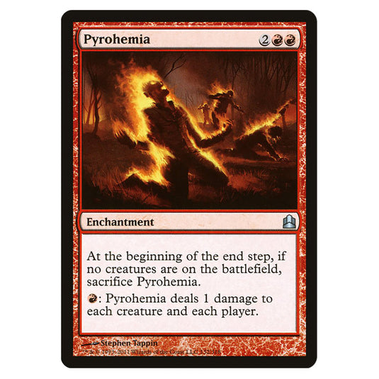 Pyrohemia 132 card from the Magic The Gathering set Commander 2011