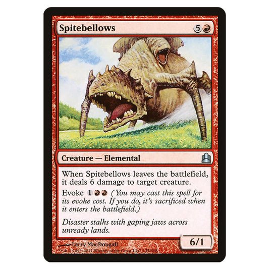 Spitebellows 135 card from the Magic The Gathering set Commander 2011