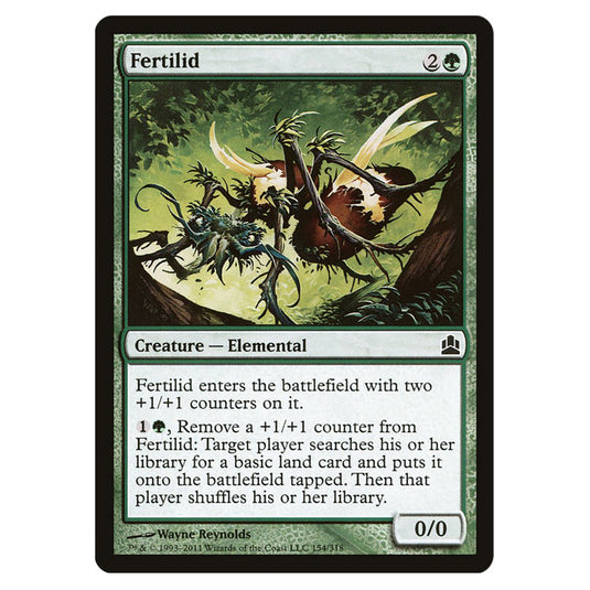 Fertilid 154 card from the Magic The Gathering set Commander 2011