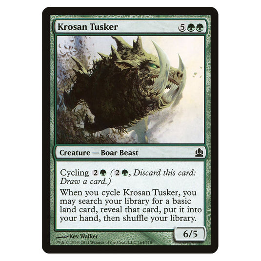 Krosan Tusker 164 card from the Magic The Gathering set Commander 2011