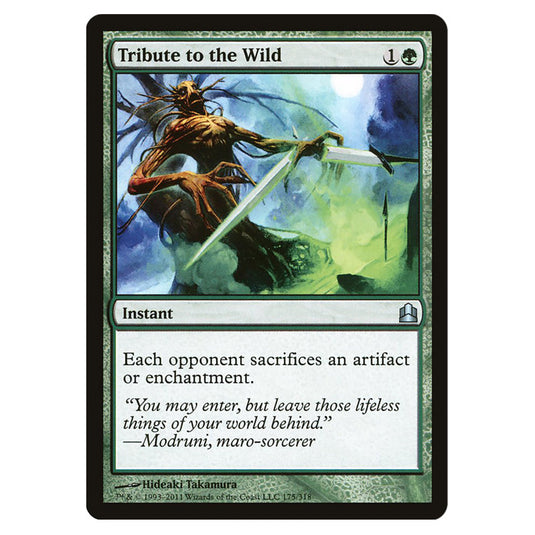 Tribute to the Wild 175 card from the Magic The Gathering set Commander 2011