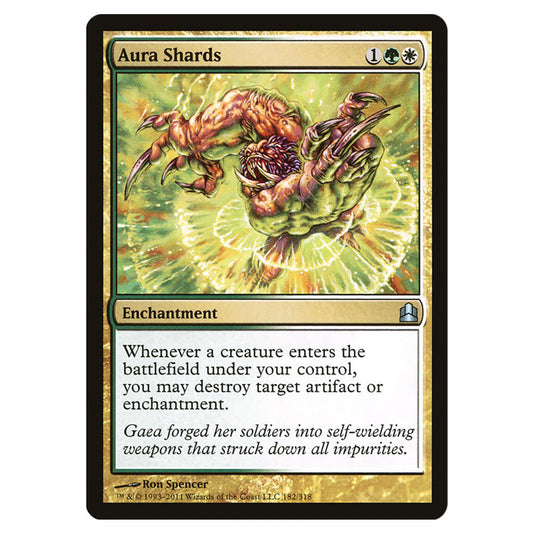 Aura Shards 182 card from the Magic The Gathering set Commander 2011