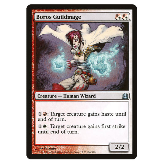 Boros Guildmage 186 card from the Magic The Gathering set Commander 2011