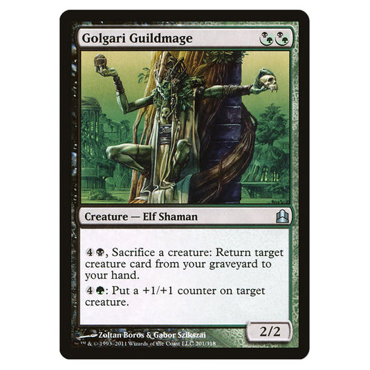 Golgari Guildmage 201 card from the Magic The Gathering set Commander 2011