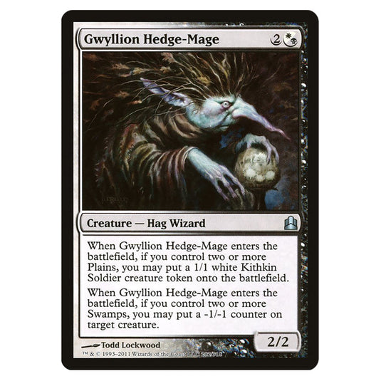 Gwyllion Hedge-Mage 202 card from the Magic The Gathering set Commander 2011