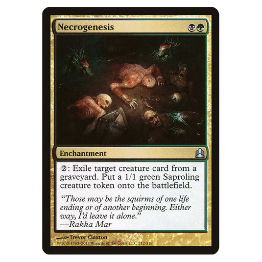 Necrogenesis 212 card from the Magic The Gathering set Commander 2011