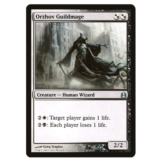 Orzhov Guildmage 217 card from the Magic The Gathering set Commander 2011