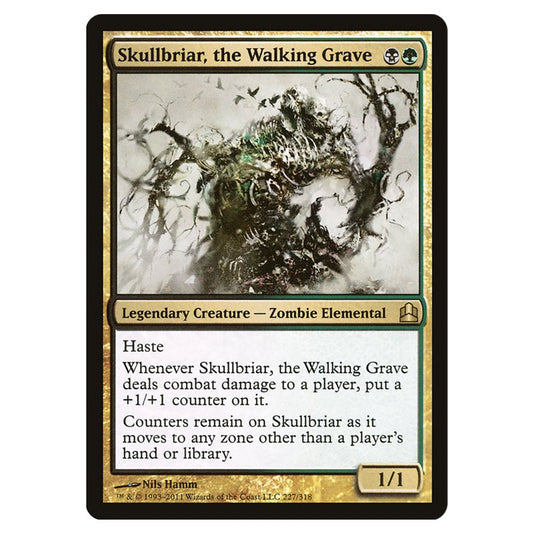 Skullbriar, the Walking Grave 227 card from the Magic The Gathering set Commander 2011