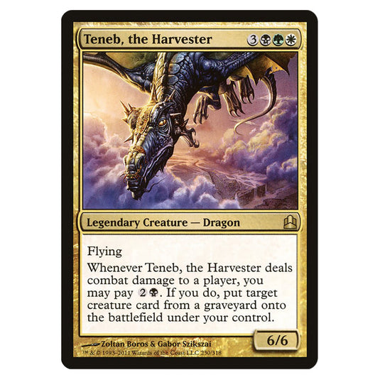 Teneb, the Harvester 230 card from the Magic The Gathering set Commander 2011