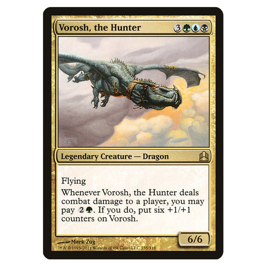 Vorosh, the Hunter 235 card from the Magic The Gathering set Commander 2011