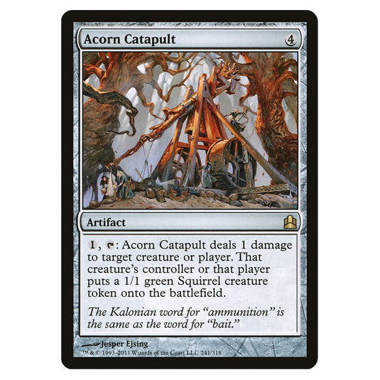 Acorn Catapult 241 card from the Magic The Gathering set Commander 2011
