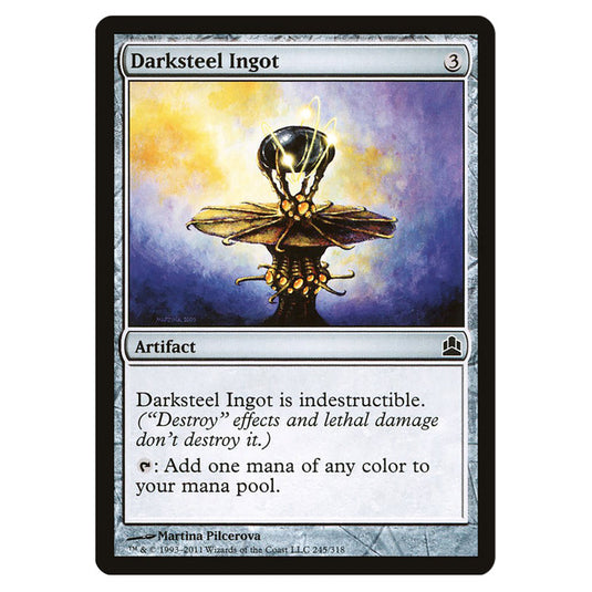Darksteel Ingot 245 card from the Magic The Gathering set Commander 2011