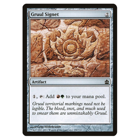 Gruul Signet 250 card from the Magic The Gathering set Commander 2011