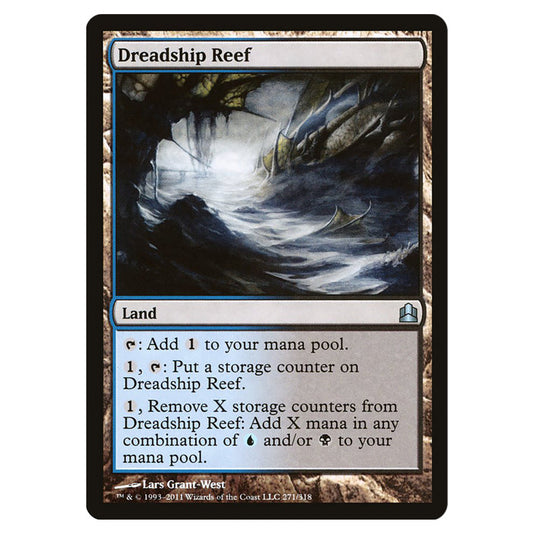Dreadship Reef 271 card from the Magic The Gathering set Commander 2011